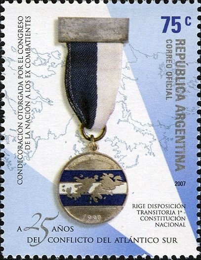 Allegory - "Republica Argentina", ovpt "M.I."