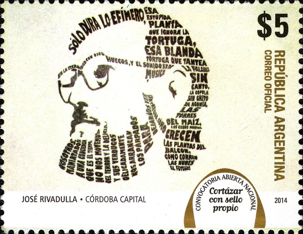 South America Map with Antartict, ovpt. (10¾ mm)