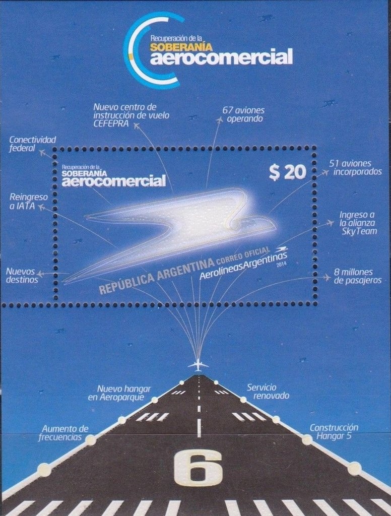 100 years of Argentine Post, San Martín, ovpt. “M.O.P.”