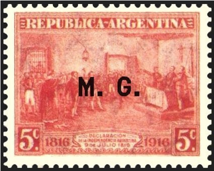 Bernardino Rivadavia (1780-1845) - Type II, perf. 11½