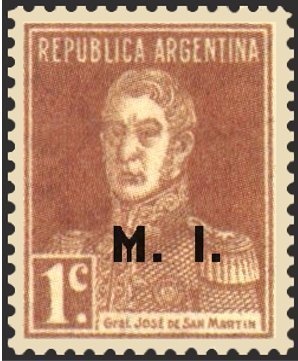 José Francisco de San Martín (1778-1850), ovpt. “M.G.”