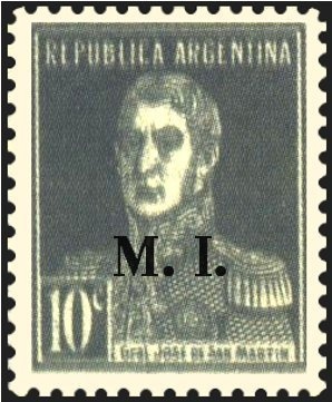José Francisco de San Martín (1778-1850), ovpt. “M.I.”