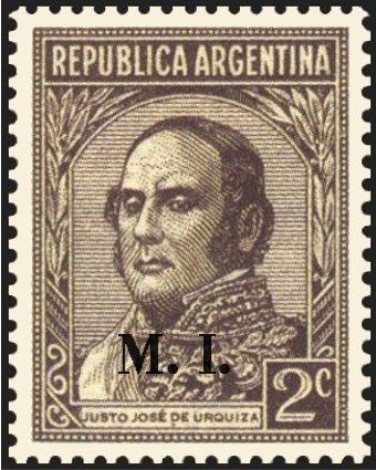 Agricultural workman, ovpt. “M.H.”