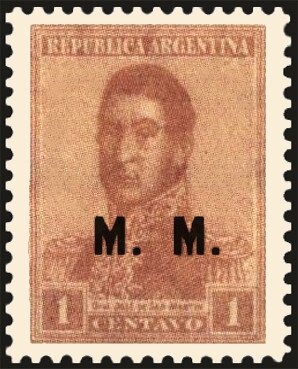 Josè Francisco de San Martin (1778-1850), ovpt. “M.M.”