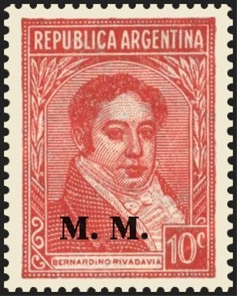 José Francisco de San Martín (1778-1850), ovpt. “M.R.C.”