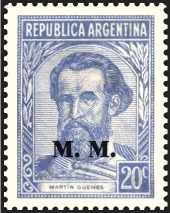 José Francisco de San Martín (1778-1850), ovpt. “M.G.”