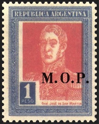 José Francisco de San Martín (1778-1850), ovpt. “M.R.C.”