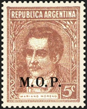 José Francisco de San Martín (1778-1850), ovpt. " M.J.I."