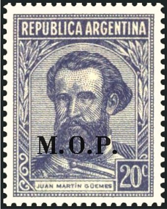 José Francisco de San Martín (1778-1850), ovpt. "M.I."