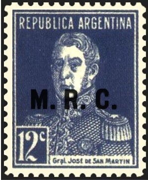 José Francisco de San Martín (1778-1850), ovpt. " M.J.I."