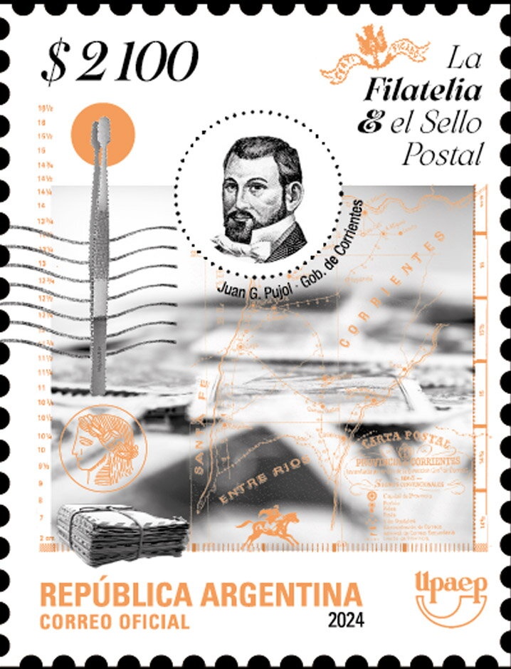 Mariano Moreno (1778-1811), ovpt. “M.G.”