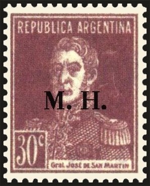 José Francisco de San Martín (1778-1850), ovpt. “M.H.”