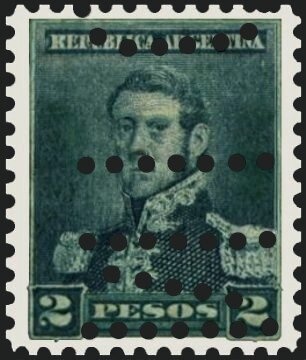 Mariano Moreno (1778-1811) (overprint "M.I.")