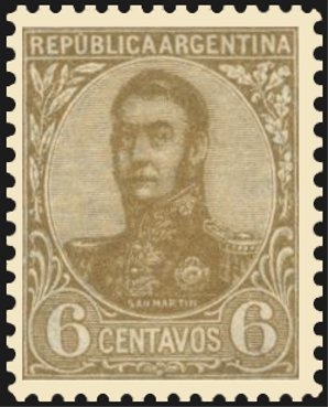 Bernardino Rivadavia (1780-1845) - Perf. 11½x12
