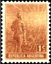 Agricultural workman, ovpt. “M.R.C.”