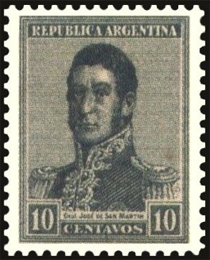 Josè Francisco de San Martin (1778-1850), ovpt. “M.A.”