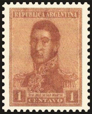 José Francisco de San Martín (1778-1850), ovpt. " M.J.I."