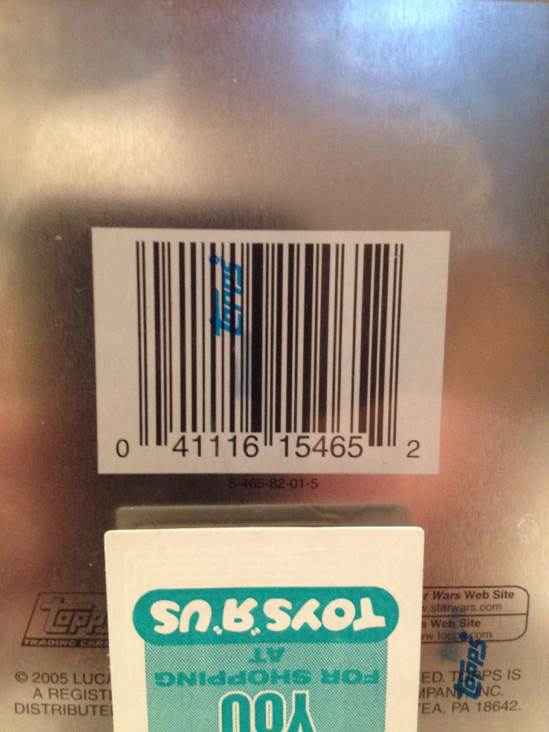 Revenge Of The Sith Movie Cards - Topps sci-fi collectible [Barcode 041116154652] - Main Image 2