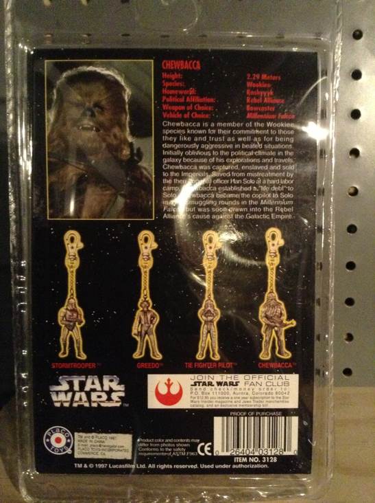 Chewbacca Metal Keychain  - Placo sci-fi collectible [Barcode 026404031280] - Main Image 2