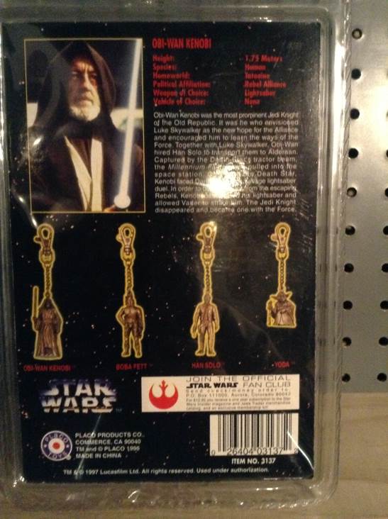 Obi-Wan Kenobi Metal Keychain  - Placo sci-fi collectible [Barcode 026404031372] - Main Image 2