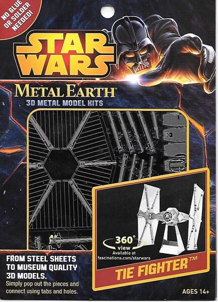 Metal Earth 3D: Tie Fighter - Fascinations sci-fi collectible [Barcode 032309012569] - Main Image 2