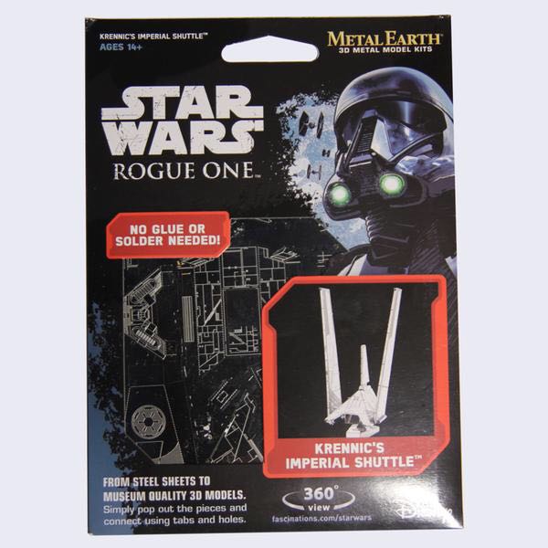 3D Metal Earth Star Wars Rogue One Krennic’s Imperial Shuttle  sci-fi collectible [Barcode 032309012743] - Main Image 2