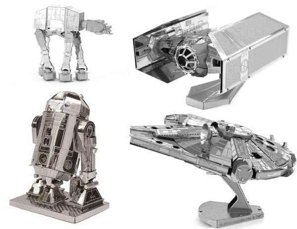 Metal Earth 3D: AT-AT/Darth Vader’s Tie Fighter - Fascinations sci-fi collectible [Barcode 032309022025] - Main Image 1