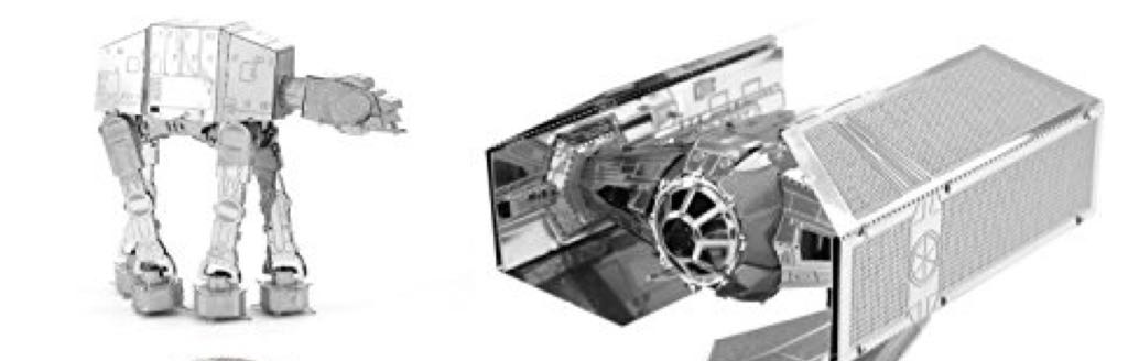 Metal Earth 3D: AT-AT/Darth Vader’s Tie Fighter - Fascinations sci-fi collectible [Barcode 032309022025] - Main Image 2