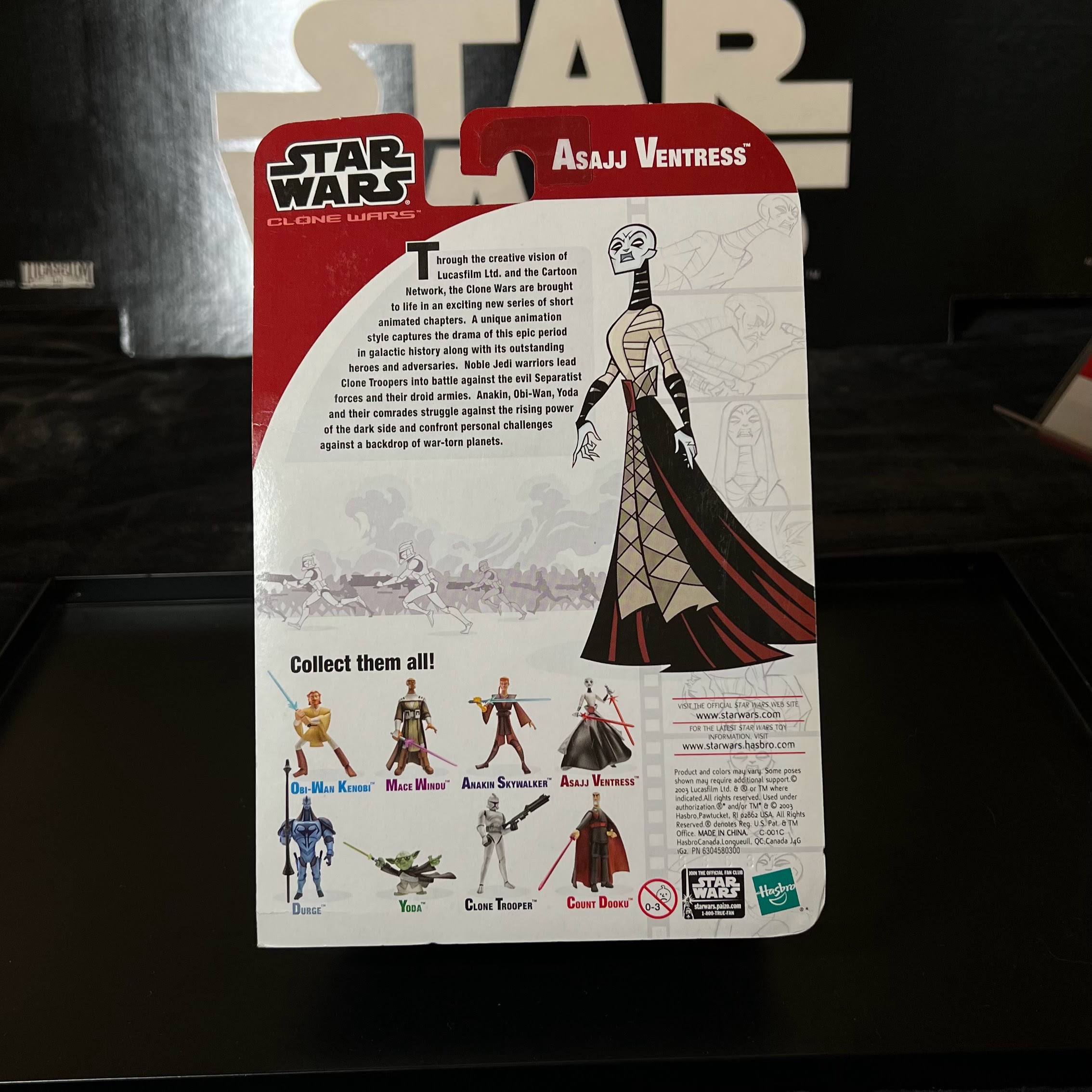 Asajj Ventress  sci-fi collectible [Barcode 076930852194] - Main Image 2