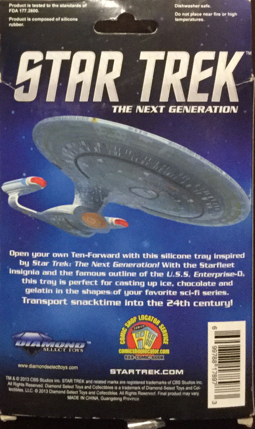 Star Trek Silicone Tray  sci-fi collectible [Barcode 699788178973] - Main Image 2