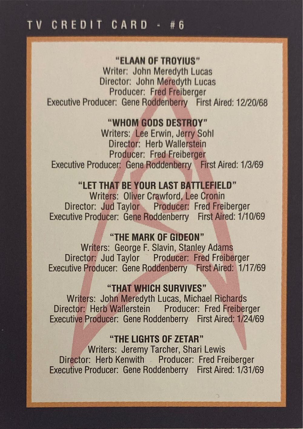 Star Trek 25th Anniversary Cards #289 - Impel sci-fi collectible - Main Image 2