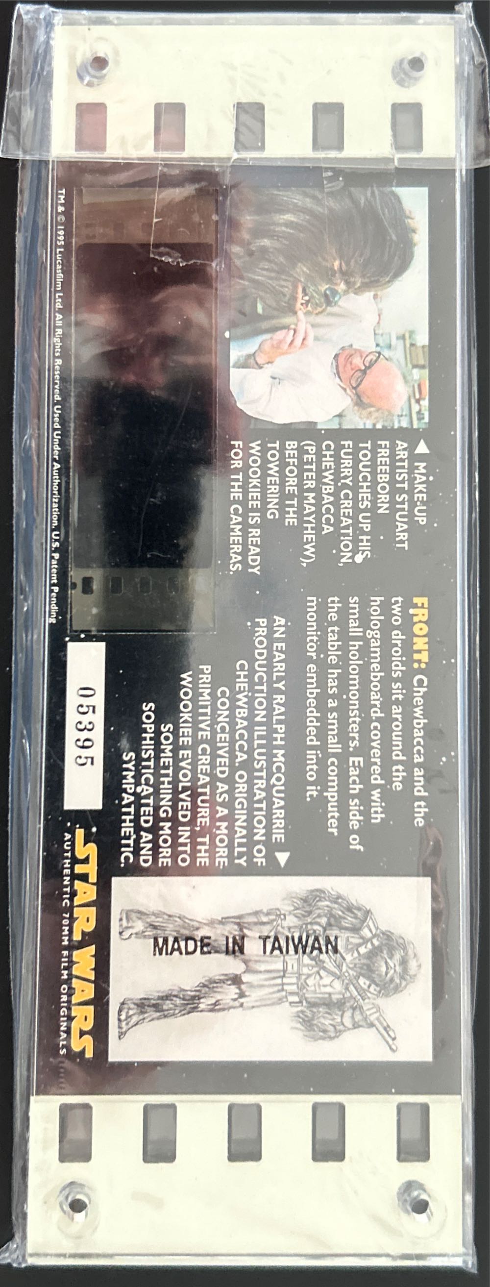 Authentic 70mm Film Originals Limited Edition 70mm Collector Film Cells Chewbacca Edition #05395 - Willitts Designs sci-fi collectible - Main Image 2