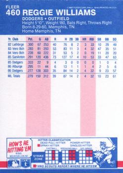 Reggie Williams  baseball card collectible - Main Image 2