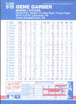 Gene Garber  baseball card collectible - Main Image 2