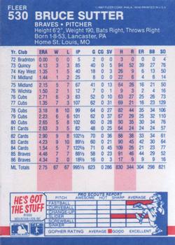 Bruce Sutter  baseball card collectible - Main Image 2