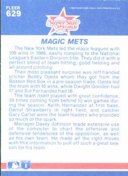 Gary Carter / Sid Fernandez / Dwight Gooden / Keith Hernandez / Darryl Strawberry  baseball card collectible - Main Image 2