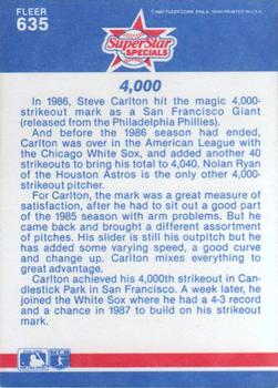 4,000 Strikeouts (Steve Carlton)  baseball card collectible - Main Image 2