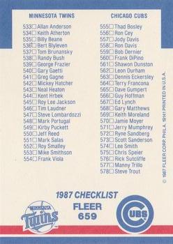 Checklist: White Sox / Braves / Twins / Cubs  baseball card collectible - Main Image 2