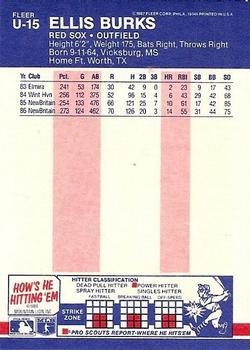 Ellis Burks  baseball card collectible - Main Image 2