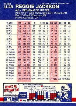 Reggie Jackson  baseball card collectible - Main Image 2