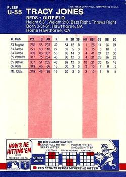 Tracy Jones  baseball card collectible - Main Image 2