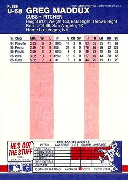 Greg Maddux  baseball card collectible - Main Image 2