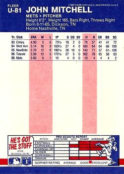 John Mitchell  baseball card collectible - Main Image 2