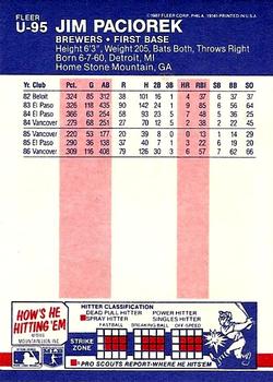 Jim Paciorek  baseball card collectible - Main Image 2