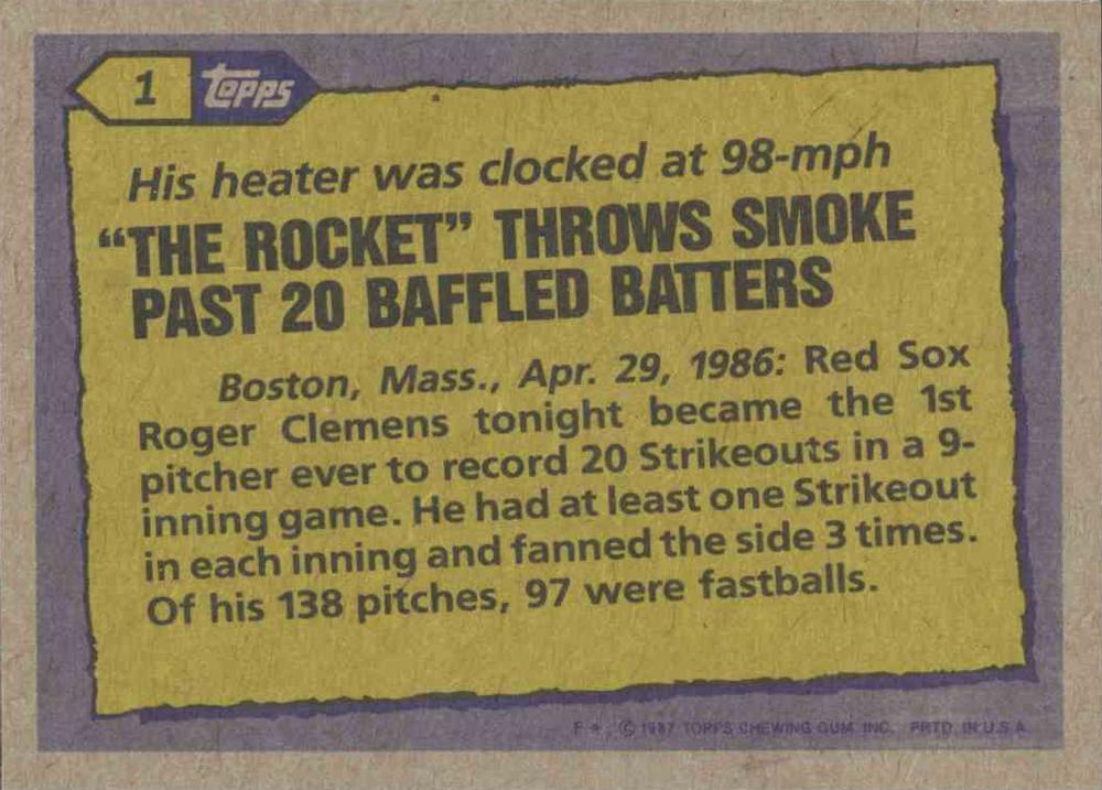 Roger Clemens  baseball card collectible - Main Image 2