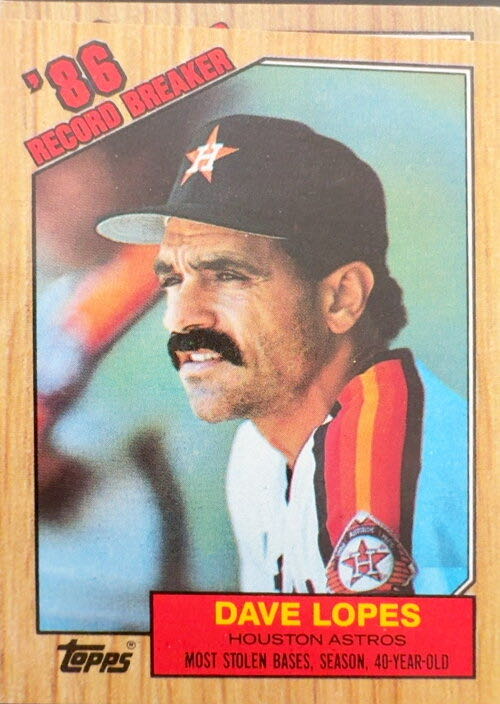 Dave Lopes  baseball card collectible - Main Image 3