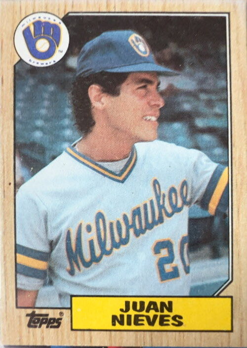 Juan Nieves  baseball card collectible - Main Image 3