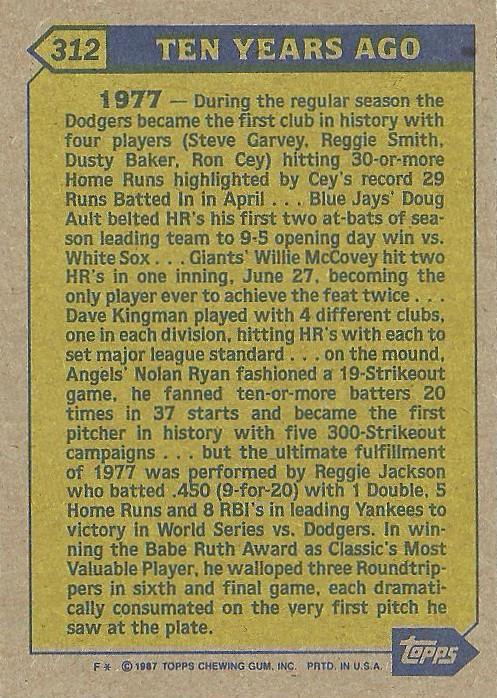 Reggie Jackson  baseball card collectible - Main Image 2