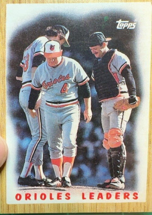 Orioles Leaders  baseball card collectible - Main Image 3