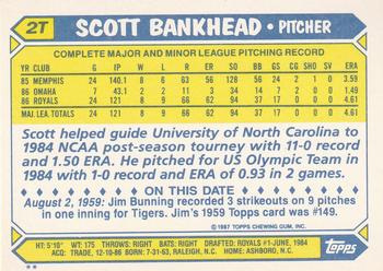 Scott Bankhead  baseball card collectible - Main Image 2